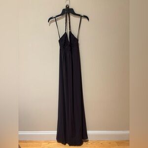 BCBGMaxAzria Black Strappy Maxi Dress
